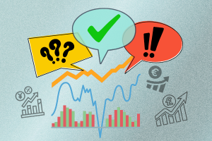 Ilustrasi kuis interaktif tentang trading Forex